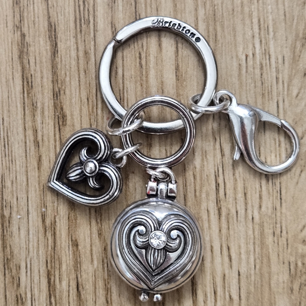 🆕️HEART Locket Key Ring / Purse Charm By Brighton